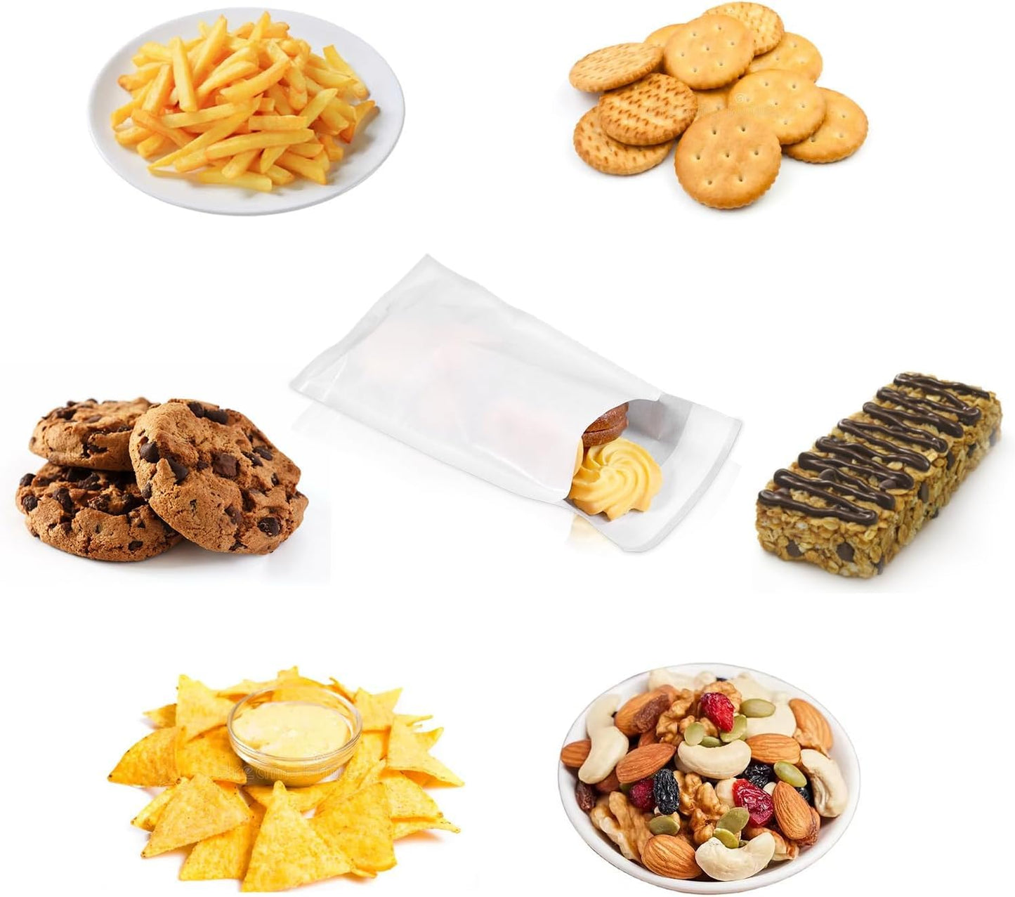 (B) Small Glassine Bags For Sustainable Product Packaging with Flap Pack of 200 Small Flat Glassine Envelopes