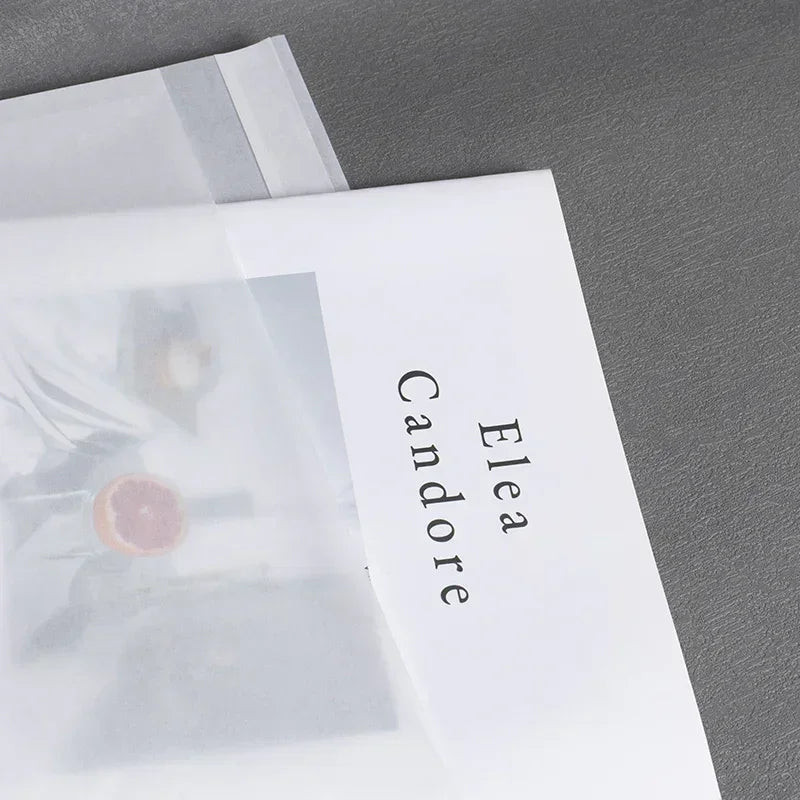 Glassine Bags For Sustainable Packaging All Size Eco-friendly inner packaging with Flap 200Pcs