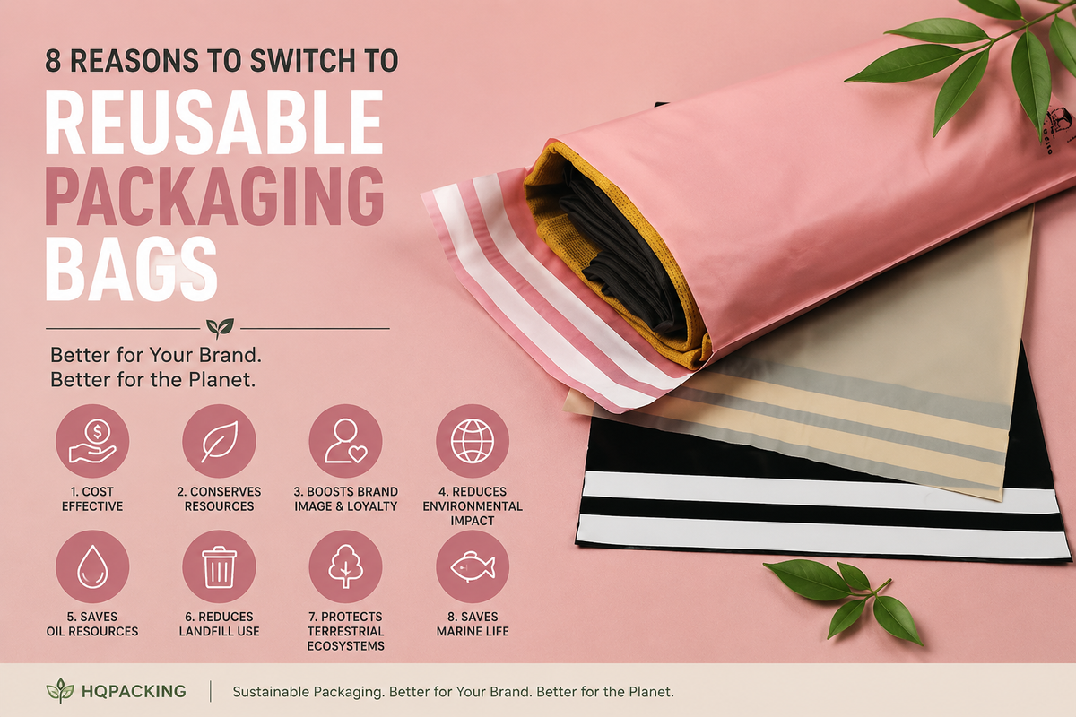8 Reasons to Switch to Reusable Packaging Bags