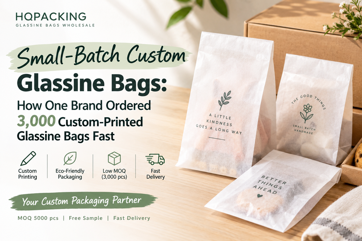 Small‑Batch Custom Glassine Bags: How One Brand Ordered 3,000 Custom‑Printed Glassine Bags Fast