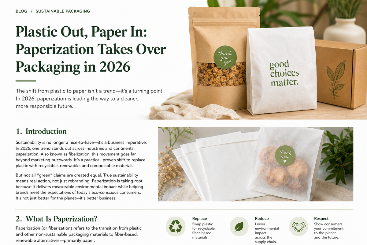 Plastic Out, Paper In: Paperization Takes Over Packaging in 2026