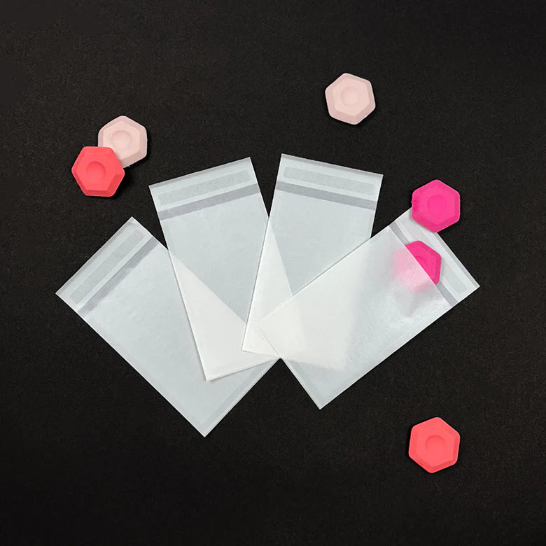 (A) Mini Glassine Bags For Sustainable Product Packaging with Flap