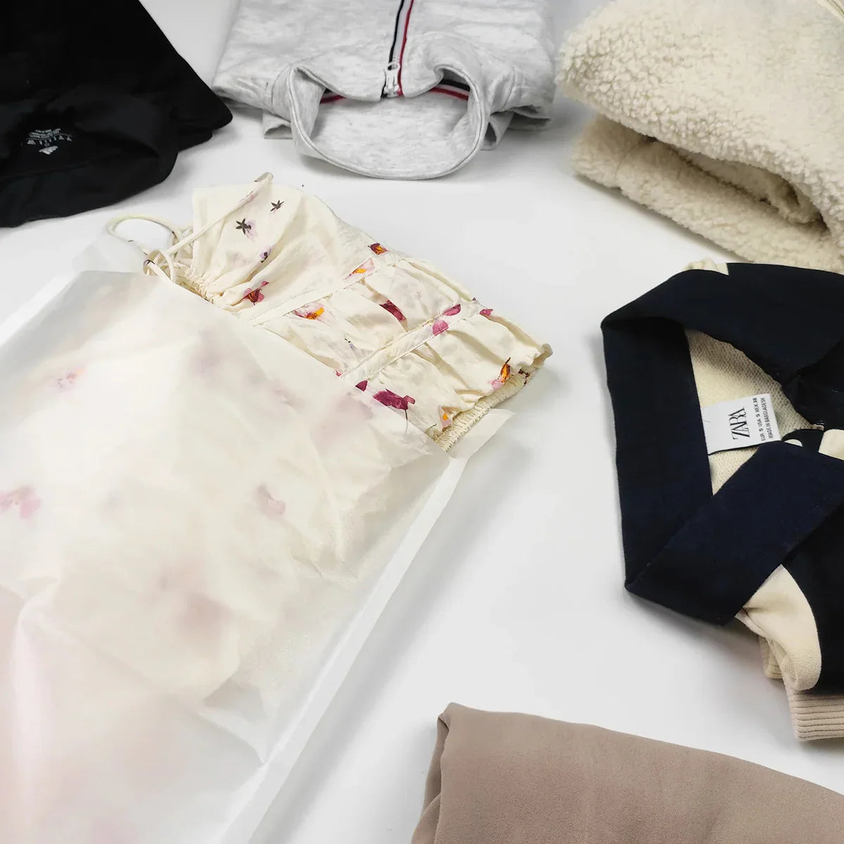 Glassine Bags For Apparel Plastic-Free & Recyclable Translucent paper bags 200PCS